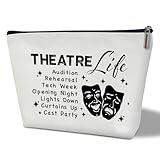 Theater Lover Makeup Bag - Theatre Life, Cosmetic Bag for Women Large Capacity Cosmetic Bag Appreciation Gift for Family, friends, Travel Accessories Organizer Storage Makeup Bag With Zipper -09