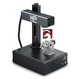 Monport 60W Fiber Laser Engraver＆Rotary with Lightburn, MOPA Fiber Laser Marking Machine with Autofocus 6.9" x 6.9" Work Area for Metal Color Marking for Gold Steel Jewelry More...