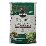 Miracle-Gro Organic Indoor Potting Mix, Protects Against Over and Under Watering, for Indoor Container Plants, Houseplants and Starter Plants, OMRI Listed, 16 qt.