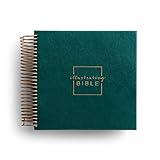Illustrating Bible CSB - Spiral Bound Bible Journal, Green (8 Point Font)