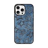 CASETiFY Compact Case for iPhone 16 Pro Max [Lightweight / 4 ft. 2X Military Grade Drop Protection/Slim] - Star Denim - Clear Black
