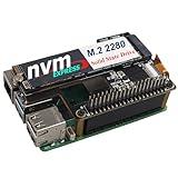 ZDE ZP511 PCIe to M.2 Key M NVMe HAT SSD Hard Drive Adapter Board PIP PCIe Peripheral Board for Raspberry Pi 5 Support M.2 SSD 2230 2242 2280