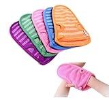 3PCS Bathing Mittens Shower Soft Skin Care Face Exfoliating Body Wash Massage Spa Mitt Soft Back Rubbing Gloves for Men Women (Color Random)