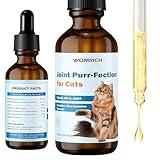 Joint Supplement for Cats - Glucosamine & Chondroitin Drops - Arthritis Relief for Senior Cats - Hip & Joint Care for Indoor Cat - Cat Supplements & Vitamins - 59ML