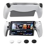 FANPL 【Improved Version】 Silicone Case for PlayStation Portal Accessories, Soft Protective Cover for PS Portal Skin with 4 Thumb Grips (White)