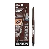 Revlon ColorStay Pencil Waterproof Eyeliner, Valentine's Day Makeup Gifts for Women, Built-In Sharpener, Waterproof, Smudge-proof, Longwearing with Ultra-Fine Tip, 202 Black Brown, 0.01 oz