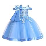 Girls Party Dresses Strapless Tiered Ball Gown with Train for Runway Shows Flowy Princess Dress with Bow Accents