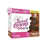 Sweet Loren's Vegan Breakfast Biscuits | Chocolate | 4g Protein, 19g Whole Grains | Plant Based, Gluten Free, Dairy Free, Nut Free Snacks | 3 Pack (15 Total Biscuits, 1.6 ounce each)