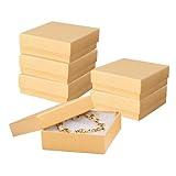 Jewelry Gift Boxes 6 Pack 3.5x3.5x1 inch Cardboard Jewelry Box, Cotton Filled Small Boxes With Lids | For Earring, Bracelet, Necklace, Gift Card Boxes For Presents