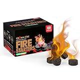Fire Starters for Solo Stove Mesa, 60 Count BBQ Firestarter and Fireplace Accessories, Pellets for Bonfire and Firepit, Camping, Grilling, Cooking, Campfires, Charcoal, Wood, and Sticks