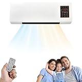 HJ-808 Climafy Air Conditioner Split Max, 2025 New Climafy Portable Air Conditioner, PTC Ceramic Design, Intelligent Constant Temperature, Cooling And Heating, Low Noise, High Power (White,110V)