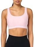 Under Armour Womens Crossback Mid Impact Sports Bra, (648) Prime Pink / / White, Large