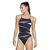Speedo Women's Swimsuit One Piece Endurance+ Cross Back Printed Adult Team Colors