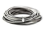 Emerson & Oliver- Mixed Metallics Dia Bracelets- Sets of 25 (Cool Metals Mix, 8¼")