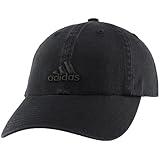 adidas Women's Saturday Hat, Relaxed fit Athletic Adjustable Cotton Baseball Cap, Black/1.0, OSFA