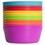 Klickpick Home Set Of 12 Kids colorful Snack Bowls set Toddlers Cereal Bowl Set Children Bowl Kid Microwave Dishwasher Safe BPA Free Assorted Colour Bowls - 6 Colours