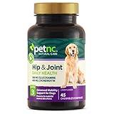 PetNC Natural Care Hip and Joint Health Advanced Chewables for Dogs, 45 Count