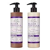 Carol's Daughter Black Vanilla Sulfate Free Shampoo and Conditioner Set for Curly, Wavy or Natural Hair, Moisturizing Hair Care for Dry, Damaged Split Ends, 1 Kit