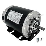 GF2054 Blower Motor 1/2 HP 115 Volt 60Hz 1725RPM 48 Frame Compatible with AO Smith, Packard 45012, Emerson 8200, GE BF-4708, Universal 811, BALDOR RSP3451A, Dayton 4UE85, Belt Drive ODP Leungoo