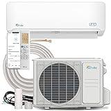 Senville LETO Series Mini Split Air Conditioner Heat Pump, 9000 BTU 110/120V, Inverter, Works with Alexa, SEER2 21.5, White