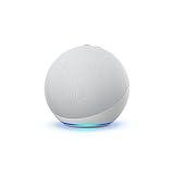 Amazon Echo (newest model), Alexa speaker with premium sound, Ideal for large bedrooms, living rooms and kitchens, Glacier White