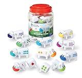 Learning Resources Snap-n-Learn Counting Cows Toy Set,Develops Color Recognition, Counting & Sorting Set, Farm Animals, 20 Pieces, Ages 18+ months