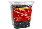 Trader Joe's Dark Chocolate Almonds Crunchy California Almonds Drenched in Rich Dark Chocolate No Gluten Ingedients...