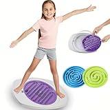 Sttlejura Maze Balance Board Game, Sensory Training Board with Non-Slip Surface & 3 Replacement Maze Board, Durable Board for Early Education & Skill Development Max Load 165 Lbs