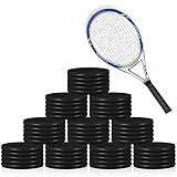 Leitee 10 Pcs Tennis Racket Silicone Racquet Grip Ring Band Non Slip Racket Rubber Ring Absorbent Overgrip in Place for Racquetball Badminton Squash Baseball Bat Handle