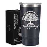 Onebttl Genealogy Gifts for Genealogists, Family Researcher Gifts, 20oz Travel Insulated Tumbler with Straw, Brush, and Lid