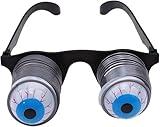 Pop Out Eye Glasses With Wobbly Eyes on Springs - Novelty Halloween Carnival Party Plastic Joke Horror Shock Toy Sunglasses - Gags and Practical Joke Toys