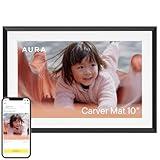 Aura Digital Picture Frame - 10.1" HD Mat Display | Wirecutter's Best Digital Frame for Gifting - Send Photos Directly from Your Phone from Anywhere | Quick & Easy Setup Over WiFi - Free App | Black