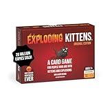 Exploding Kittens Original Edition - Hilarious Game for Family Game Night - Funny Card Games for Ages 7 and Up - 56 Cards - 2-5 Players - 15 Minutes of Play