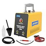 AUTOOL Automotive Smoke Machine Leak Detector,Evap Vacuum Smoke Diagnostic Tester,Pipeline Fuel Leakage Detector Compatible with 12V Cars, Trucks, Motorcycle, ATV, Boats, Snowmobiles
