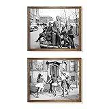 Vintage African American Photo Wall Art - Gifts for Black History Month, MLK Day - Retro Pictures Print for Civil Rights Teacher, Classroom - Poster for Girls Boys Kids Bedroom Wall Decor, Luther King