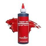 Chefmaster Super Red Liqua-Gel® Food Coloring | Vibrant Color | Professional-Grade Dye for Icing, Frosting, Fondant | Baking & Decorating | Fade-Resistant | Easy-to-Use | Made in USA | 10.5 oz