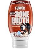 Beef Bone Broth for Dogs - Collagen Protein Supplement for Digestion, Mobility, Coat, Immune System, Joints - Healthy Dog Food Topper, Just Add Water - Human Grade, Made in USA (12 oz, 20 Servings)