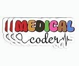 3Pcs Sticker - Medical Coder Sticker - Clinical Coding Sticker - Medical Billing Sticker - Laptop Computer Phone Decor - Notebook Sticker
