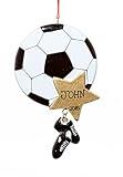 Rudolph and Me Sports Christmas Holiday Soccer Star Ornament-Free Name Personalziation-Shipped in One Day