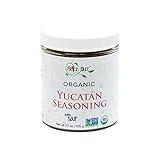 Organic Yucatan Seasoning Mix, with Salt, Authentic Latin American Mexican Seasoning Mix for Cooking Grilling Chicken, Tacos, Fish, Pork & Vegetables with South American Flavors / All-Natural, Kosher, Vegan, Gluten Free, Keto -No MSG- 3.7oz Glass Jar