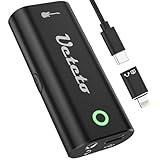 Ueteto Audio Interface for Guitar, Portable Internal Recording Sound Card for Live Streaming for Iphone, Ipad and Android smartphones and tablets, No Driver Needed