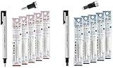 Tombow Mono Zero Pen-Style Eraser (2 Pen-erasers & 20 Refills, 2.3mm Round & 2.5mm Rectangle tip)
