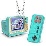 EASEGMER Handheld Games - GV300S 168 Classic Retro Video Game with 3.0 Inch Screen Electronic Mini TV Style Support Connecting TV and Two Players (Blue)