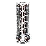 Restaurantware Restpresso 5.5 x 13 Inch Coffee Capsule Holder 1 Durable Pod Carousel - Holds 24 Dolce Gusto Pods 360-Degree Rotatable Iron Espresso Pod Organizer Pods Not Included