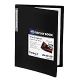 Sooez 30-Pocket Binder with Plastic Sleeves 9x12 (Black), Heavy Duty Art Portfolio Folder with Clear Sheet Protectors, Display 60 Pages, Presentation Book for Artwork, Document Organizer Binder
