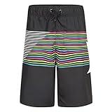 Hurley boys Pull on Swim Trunks Board Shorts, Black/Slash, Medium US