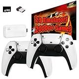 Retro Game Console, Plug and Play Video Game Console Built in 20000+ Games,23 Classic Emulators, 4K High Definition HDMI Output for TV with Dual Controllers
