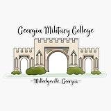 Georgia Military College Entrance Window Bumper Sticker Decal 5"