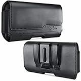 DeBin Holster for iPhone 16 Pro 16e 15 15Pro 14 13 12 11 Xs 10 X XR – Cell Phone Belt Holder Case with Clip for Men Women Pouch (Fits Protective Cover on) Black