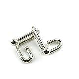 1 pcs Puzzle Game 02480 Bilateral Metal Disentanglement Puzzles Toys Jouets